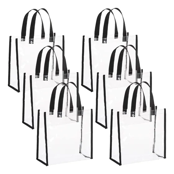 Yolyoo 6 Packs Bolso Tote Transparente Bolsas De 4vt2x