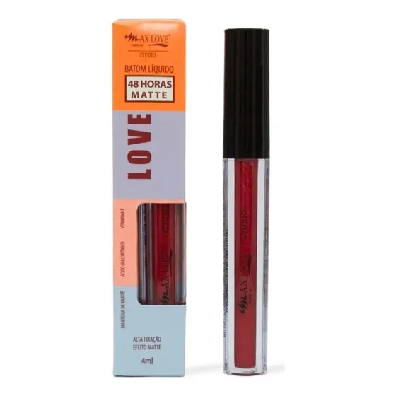 Batom Líquido Vegano Matte 48 Horas Cor 281 Max Love