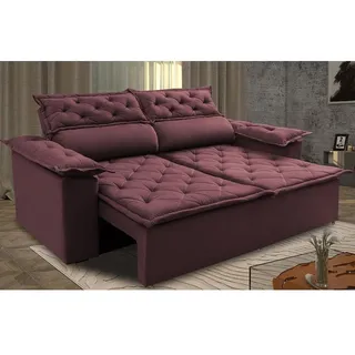 SofĂĄ RetrĂĄtil E ReclinĂĄvel Cama Inbox Compact 1,50m Tecido Suede Velusoft Vinho SofĂĄ RetrĂĄtil E ReclinĂĄvel Cama Inbox Compact 1,50m Tecido Suede Velusoft Vinho