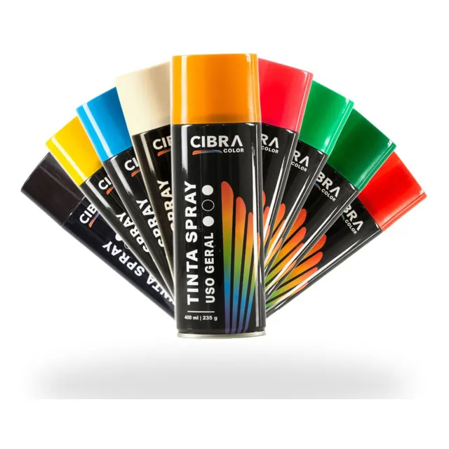 Kit 3 Tinta Spray 400ml Uso Geral Cores Automotivo Plástico