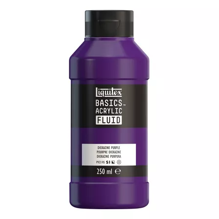 Tinta Acrílica Liquitex Basics Fluid 250ml Dioxazine Purple Cor Violeta