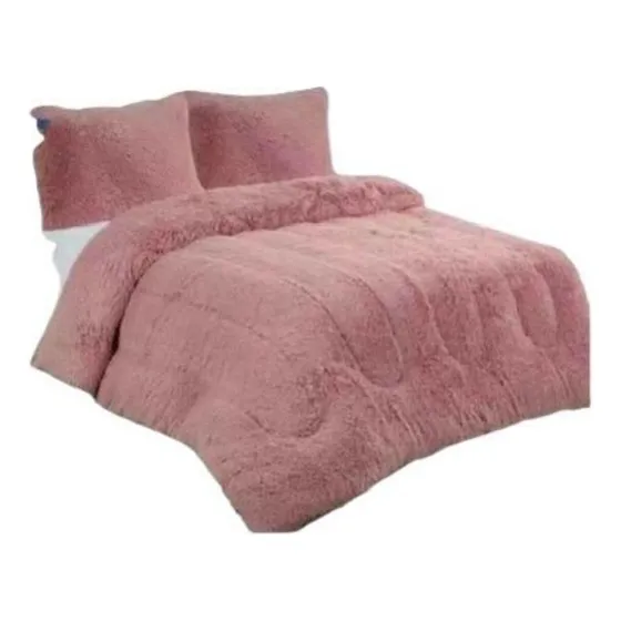 Cobertor Cubrecama Grueso Peludo Con Chiporro 2pl+2fundas.