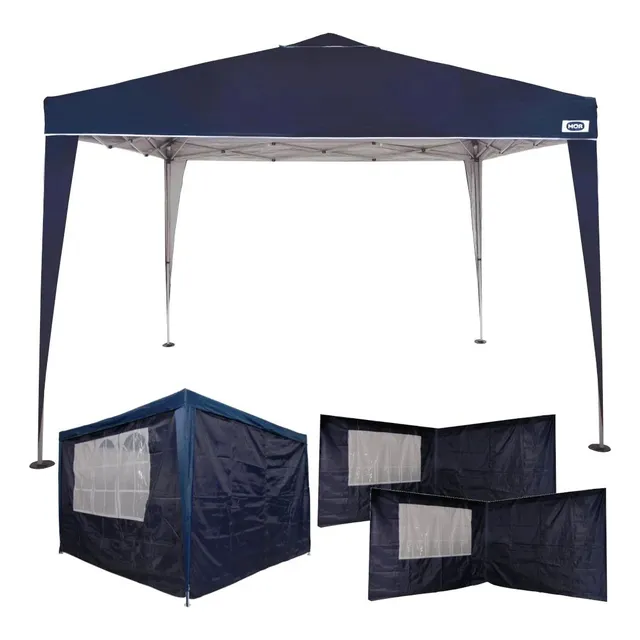 Kit Gazebo Tenda Azul 3x3m Altura 2,50m DobrĂĄvel +4 Paredes Kit Gazebo Tenda Azul 3x3m Altura 2,50m DobrĂĄvel +4 Paredes