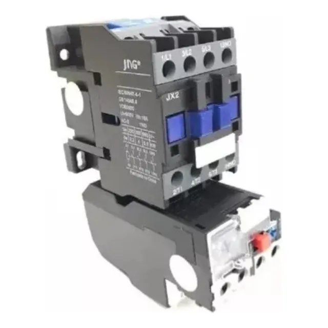 Contator De Potência Jng Cjx2-1810 220v + Relé Termico 12-18
