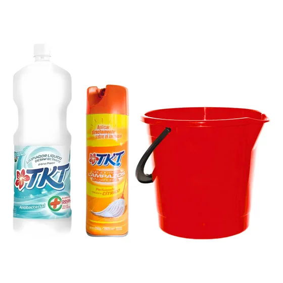 Limpiador De Pisos Aerosol Para Lampazos Y Balde Plástico