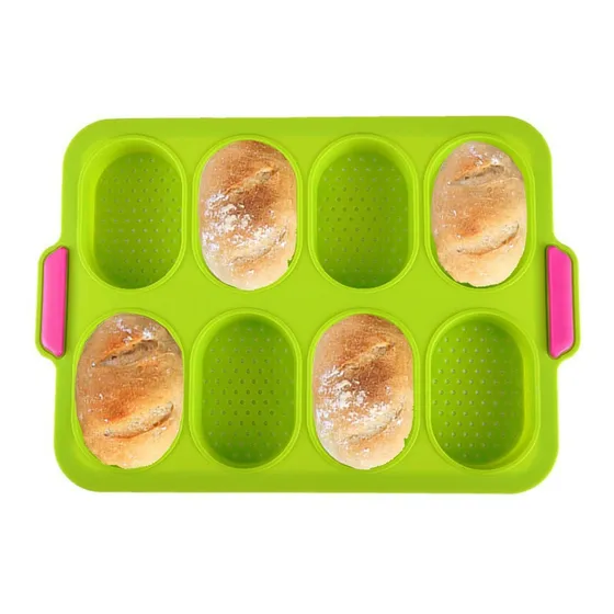 Molde Desilicona Para Baguette Perro Caliente Hornear