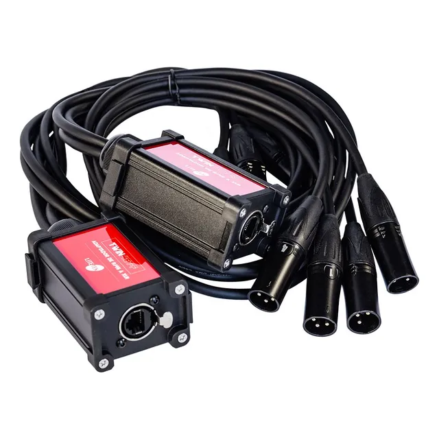 Adaptador De Señal Rj45 A Xlr Sneak Snake Set Macho-hembra
