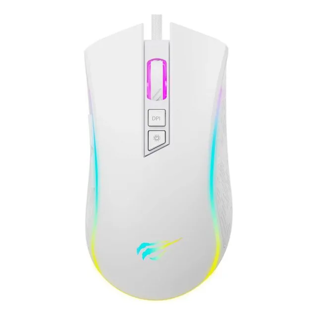 Mouse Gamer Havit Ms1034 Inalámbrico Rgb Dpi Blanco