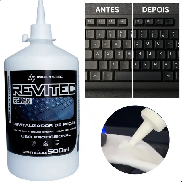 Revitec Revitalizador Peças Plásticas Teclados Ps4 Notebook