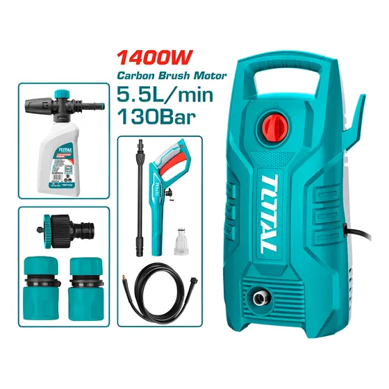 Hidrojet Hidrolavadora 1900psi 1400watts Marca Total