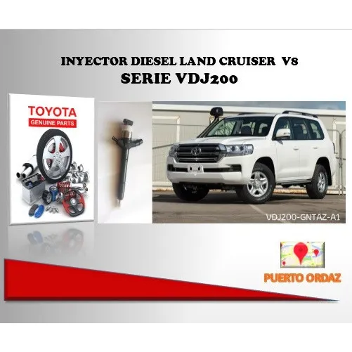 Inyector Toyota Land Cruiser Vdj200 Diesel 8 Cilindros