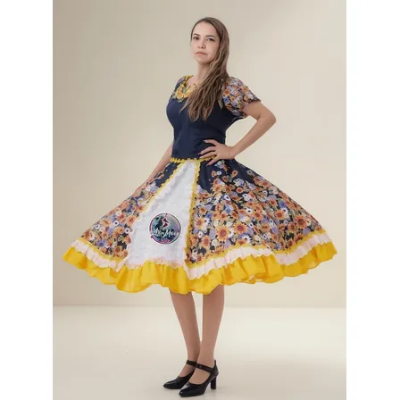 Vestido De Huasa China Adulta , Vestido De Cueca,
