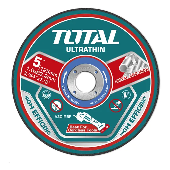 Set Discos De Corte 125x1.0x22.2mm Ultra Delgado Tac21012525