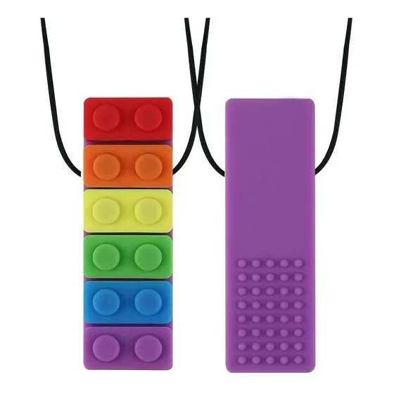 Collar Mordillo Ladrillo Colores Niños Ansiedad Oral Autismo
