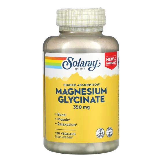 Solaray Glicinato De Magnesio 350mg 120 Capsulas