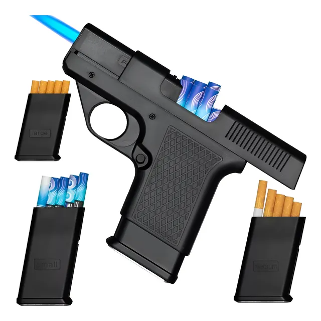 Encendedor Pistola Porta Cigarro 3 Cacerinas Recargable