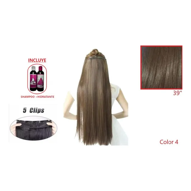 Peluca, Extensiones, Cortina Cabello Natural Extra Largas .