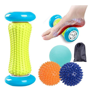 Rodillo Con Pelotas Para Masajes De Pies, Bola De Masaje 4pz Rodillo Con Pelotas Para Masajes De Pies, Bola De Masaje 4pz