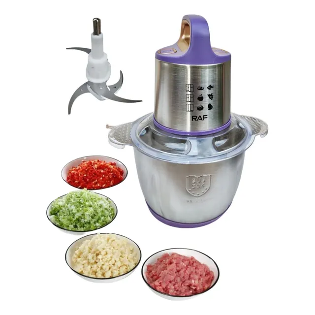Picadora Procesadora De Alimentos Acero Inox Doble Cuchilla