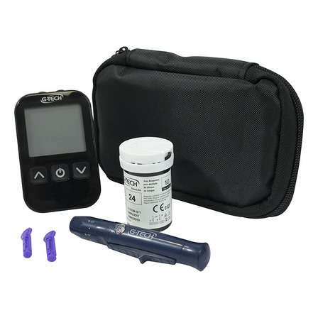 Aparelho Medir Gllicose Diabetes Caneta Lancetas G-tech Lite Aparelho Medir Gllicose Diabetes Caneta Lancetas G-tech Lite