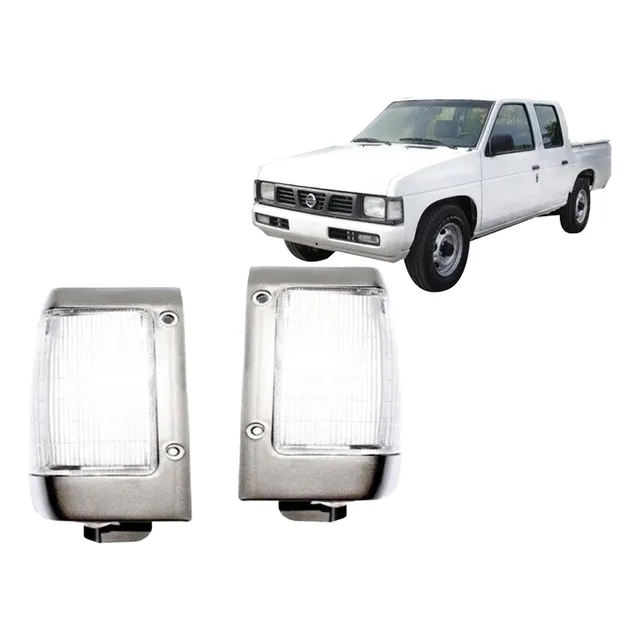 Farol Punta Nissan D21 1993 2010 Bisel Gris Claro El Par