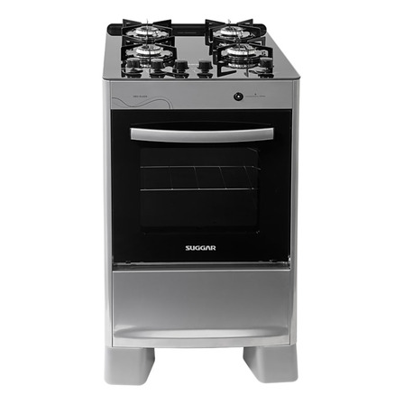 FogĂŁo De Piso 4 Bocas Mesa Vidro Neo Glass Suggar Bivolt Cor Prateado 110v/220v FogĂŁo De Piso 4 Bocas Mesa Vidro Neo Glass Suggar Bivolt Cor Prateado 110v/220v