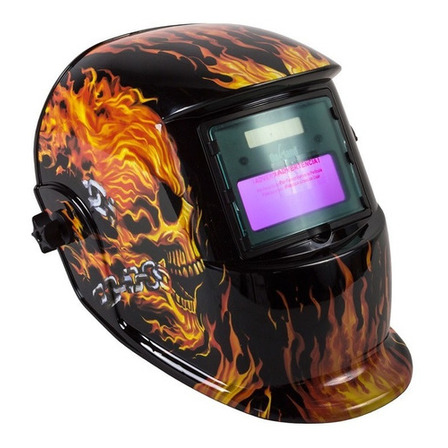 Careta Soldar Eléctrica Ce-m9 Fuego Calavera Oakland Careta Soldar Eléctrica Ce-m9 Fuego Calavera Oakland