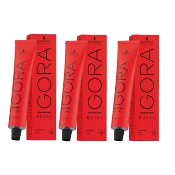 3 Unidades De Coloración Igora Royal De 60 G Sin Agua