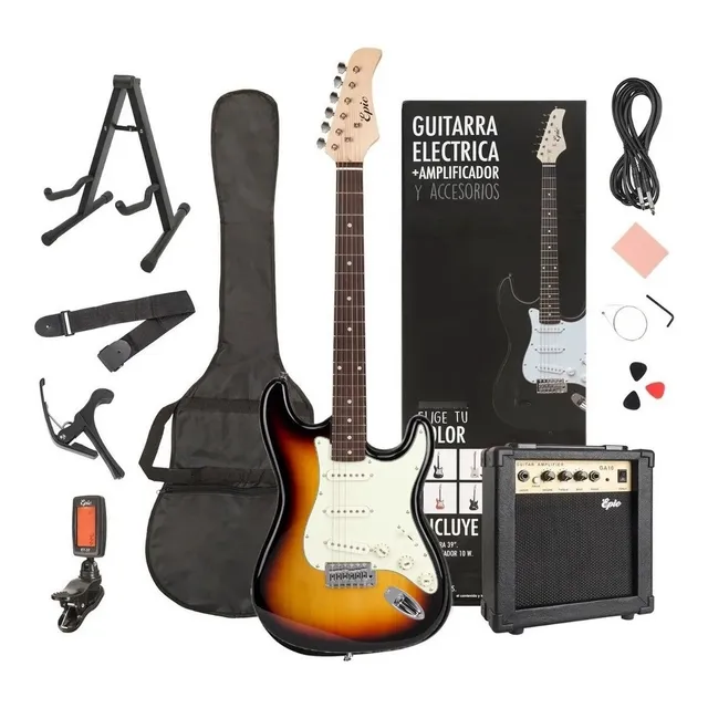 Pack Guitarra Eléctrica Epic 39  Set Amplificador Accesorios