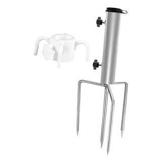 Soporte Para Sombrilla Con Gancho Resistente Con 4 Púas, Soporte Para Sombrilla Con Gancho Resistente Con 4 Púas,