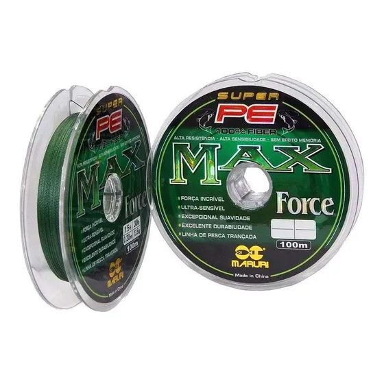 Linha Multifilamento Max Force 0,20mm 25lbs - 100m