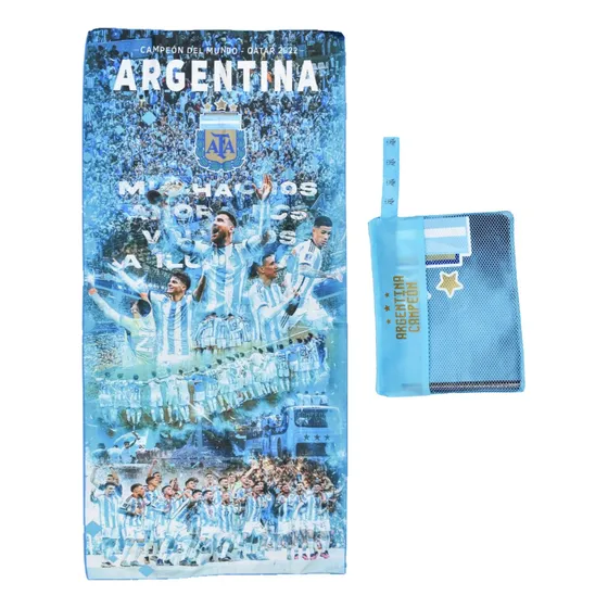Toallon Afa Secado Rapido Seleccion Argentina Messi 3 Esrtll Seleccion Argentina 3