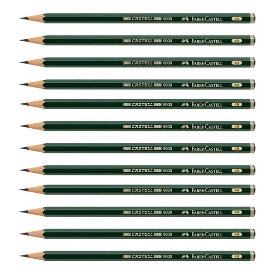 Set De 12 Lapices Grafito - Faber-castell 900 4b