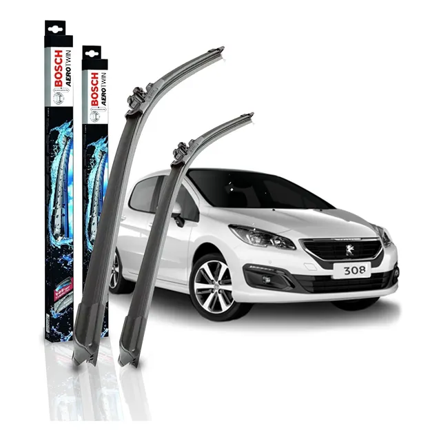 Kit X 2 Escobillas Delanteras Peugeot 308 408 Aerotwin