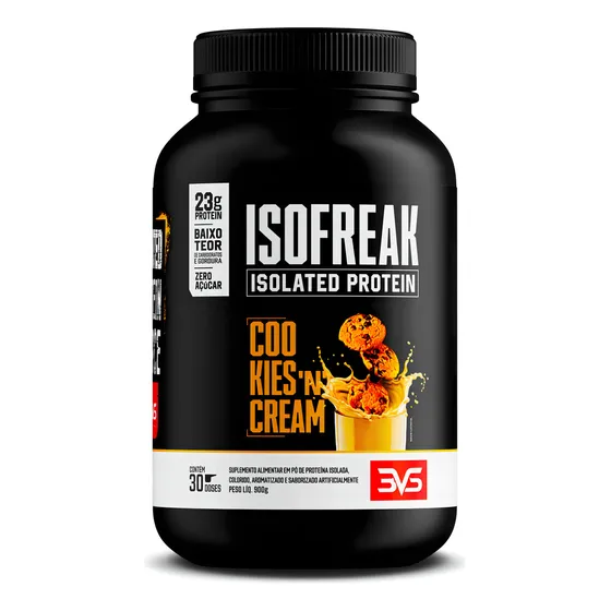 Isofreak Protein 900g Sabor Cookies and Cream Fórmula Exclusiva com Alta Concentração Proteíca
