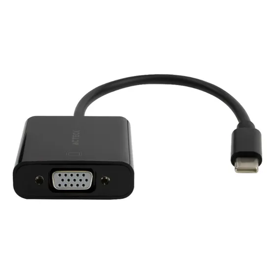 Adaptador Usb Tipo C A Vga Shift Plus Av415 Color Negro