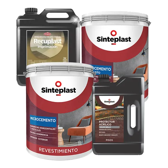 Kit Completo Recuplast Microcemento Pisos Color Recufloor Mm