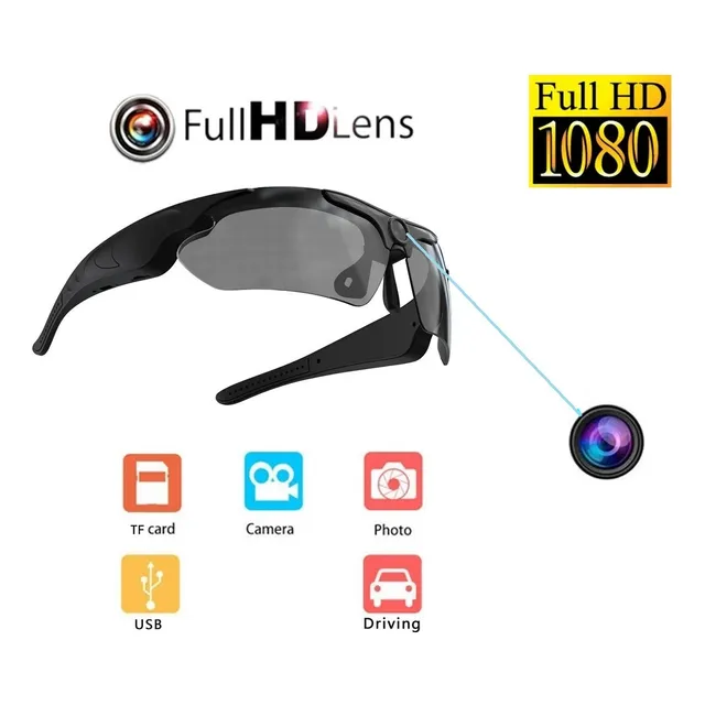 Lentes Espias Deportivo Hd 8gb Camara Estuche Video Y Audio