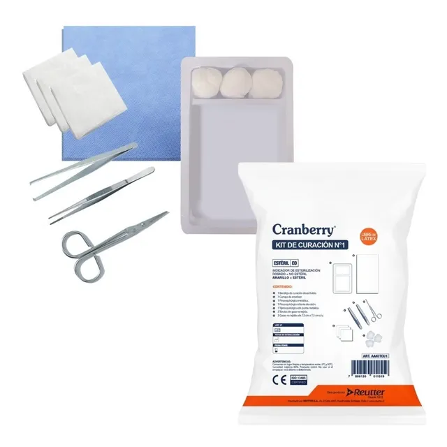 Kit De Curación Estéril Desechable Cranberry