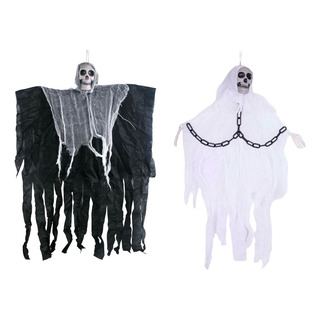 2pzs Esqueletos Colgantes Decoración Halloween Muertos Bg 2pzs Esqueletos Colgantes Decoración Halloween Muertos Bg