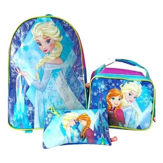 Morral Cartuchera Y Lonchera Frozen Marca Capi