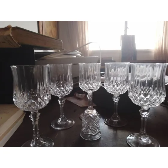 Juego De Copas De Cristal 5 Piezas