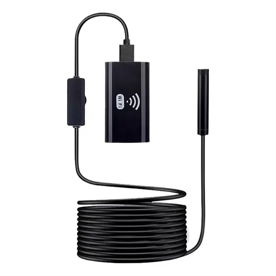 Hd720p Wifi Endoscópio Câmera 8mm Lente Para iPhone Androi
