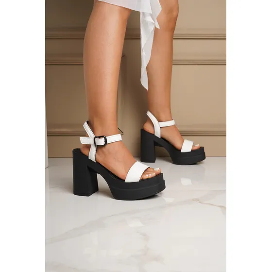 Sandalia De Mujer Comodas Livianas Taco Alto Maria