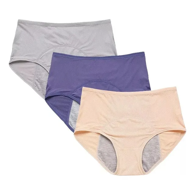 Para Kit 3 Calcinhas Absorventes Respiráveis Confort 