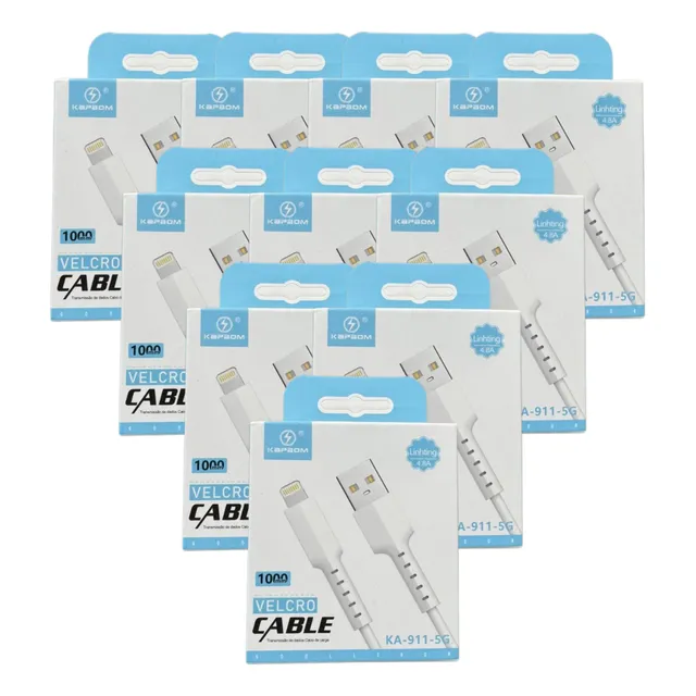 Kit 10 Cabos Para iPhone Lightning Usb Turbo Atacado Revenda