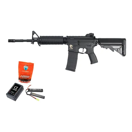 Rifle De Airsoft Leviathan Arms® M4 Ris Bk 2g Sport Pack