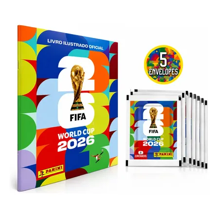 Álbum Figurinhas Oficial Copa Do Mundo 2026 + 35 Figurinhas
