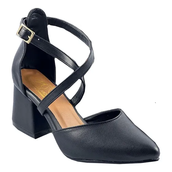 Zapatilla De Tacón Bajito 5 1/2 Formal De Dama