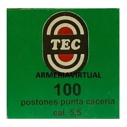 Postones Tec Magnum 5.5 Mm Caja 100 Un / Armeria Virtual